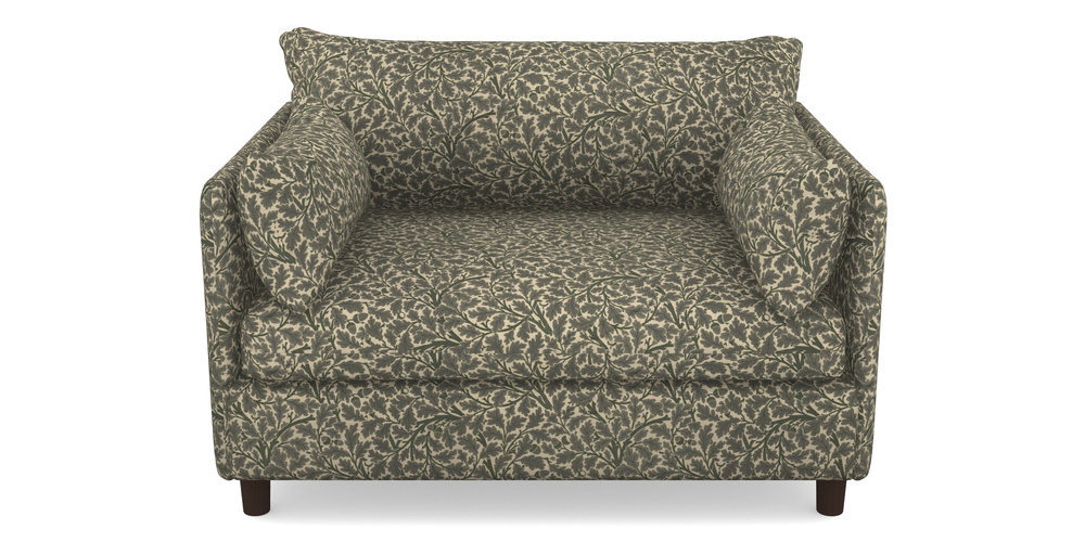 Product photograph of Madehurst Snuggler In V A Drawn From Nature Collection - Oak Tree - Dark Green from Sofas and Stuff Limited