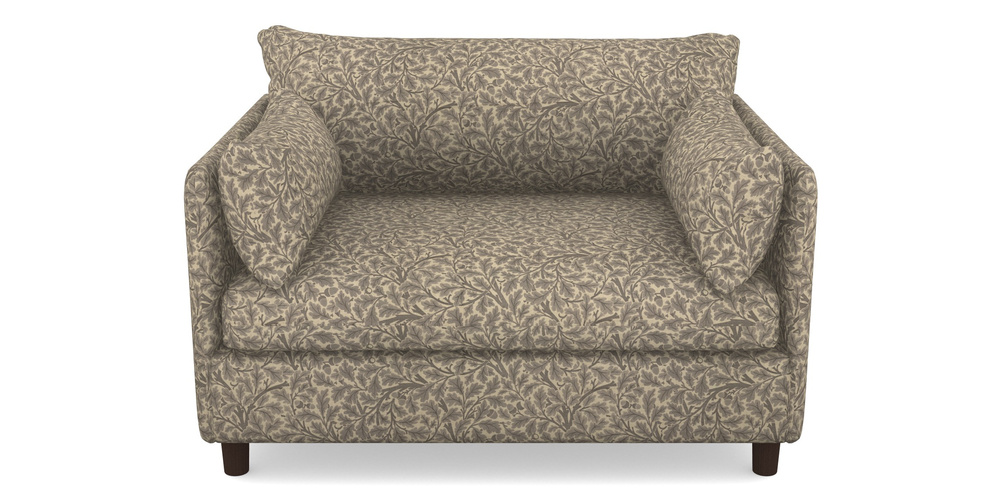 Product photograph of Madehurst Snuggler In V A Drawn From Nature Collection - Oak Tree - Grey from Sofas and Stuff Limited