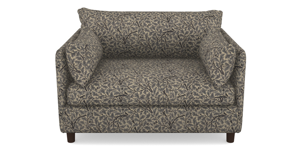 Product photograph of Madehurst Snuggler In V A Drawn From Nature Collection - Oak Tree - Navy from Sofas and Stuff Limited
