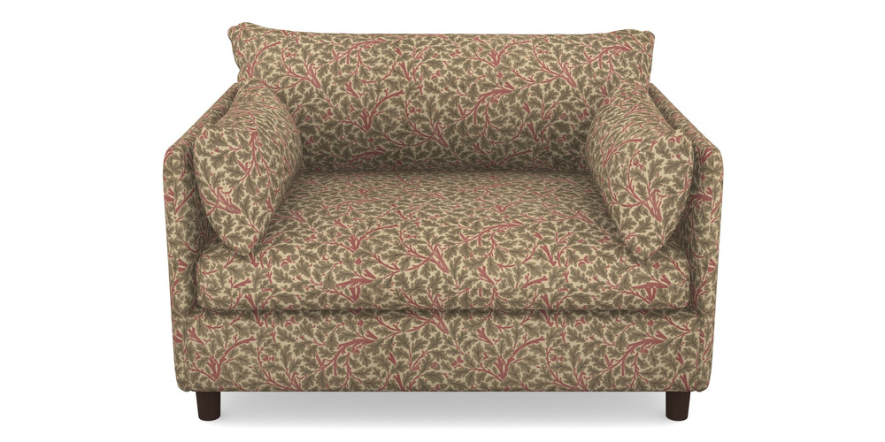 Product photograph of Madehurst Snuggler In V A Drawn From Nature Collection - Oak Tree - Red from Sofas and Stuff Limited