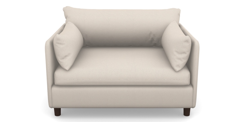 Product photograph of Madehurst Snuggler In Two Tone Plain - Biscuit from Sofas and Stuff Limited