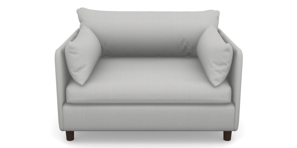 Product photograph of Madehurst Snuggler In Two Tone Plain - Grey from Sofas and Stuff Limited