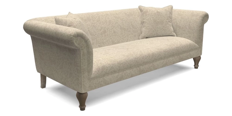 Masham 3 Seater Sofa in Floral Linen Carcassonne Laurel