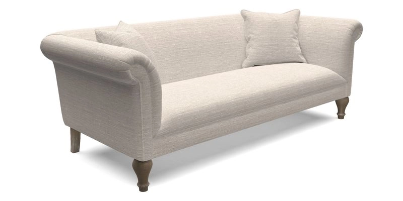 Masham 3 Seater Sofa in Floral Linen Carcassonne Laurel