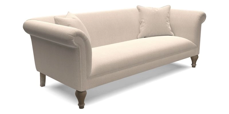 Masham 3 Seater Sofa in Floral Linen Carcassonne Laurel