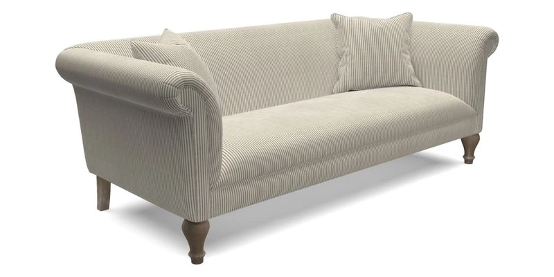 Masham 3 Seater Sofa in Floral Linen Carcassonne Laurel
