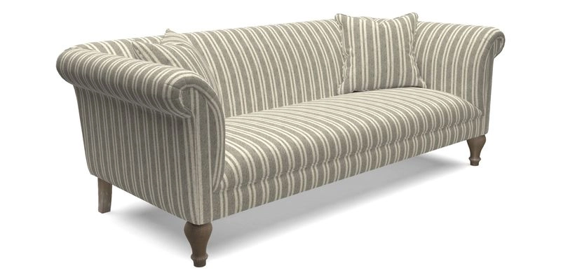 Masham 3 Seater Sofa in Floral Linen Carcassonne Laurel