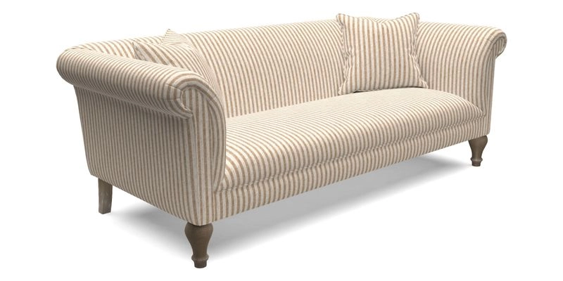 Masham 3 Seater Sofa in Floral Linen Carcassonne Laurel
