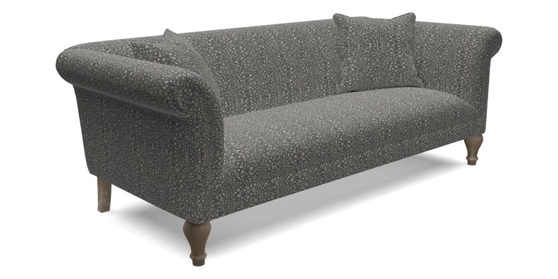 Masham 3 Seater Sofa in Floral Linen Carcassonne Laurel