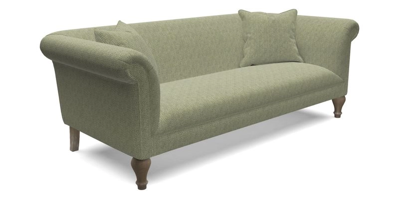 Masham 3 Seater Sofa in Floral Linen Carcassonne Laurel