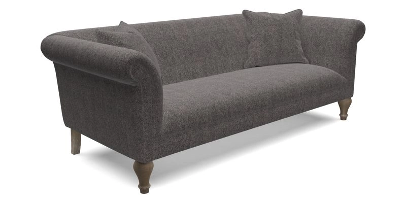 Masham 3 Seater Sofa in Floral Linen Carcassonne Laurel