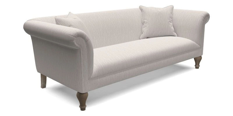 Masham 3 Seater Sofa in Floral Linen Carcassonne Laurel