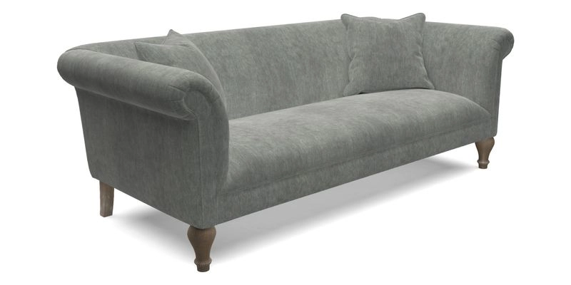 Masham 3 Seater Sofa in Floral Linen Carcassonne Laurel