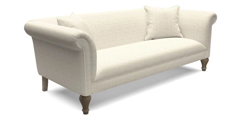 Masham 3 Seater Sofa in Floral Linen Carcassonne Laurel