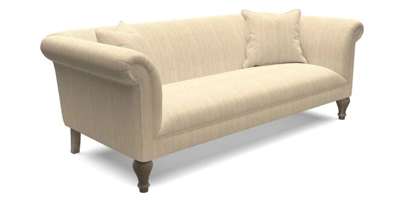 Masham 3 Seater Sofa in Floral Linen Carcassonne Laurel