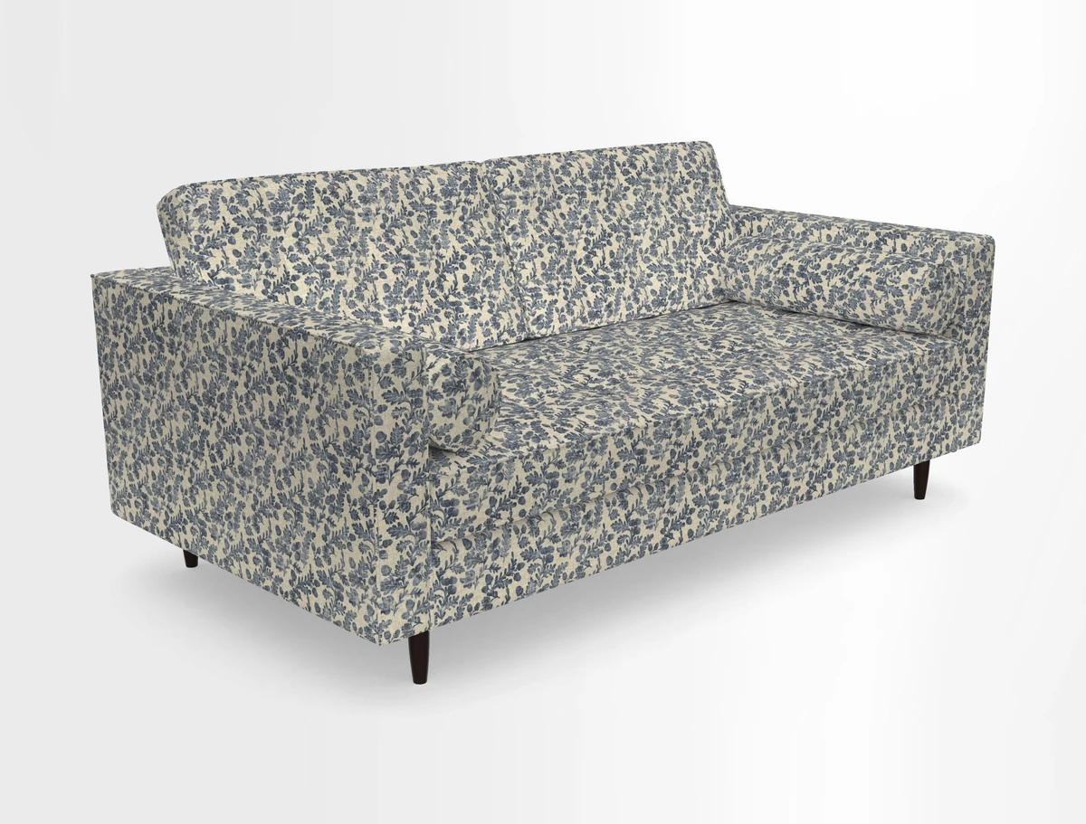 Marylebone 2 Seater Sofa in Clever Tough And Eco Velvet Indigo