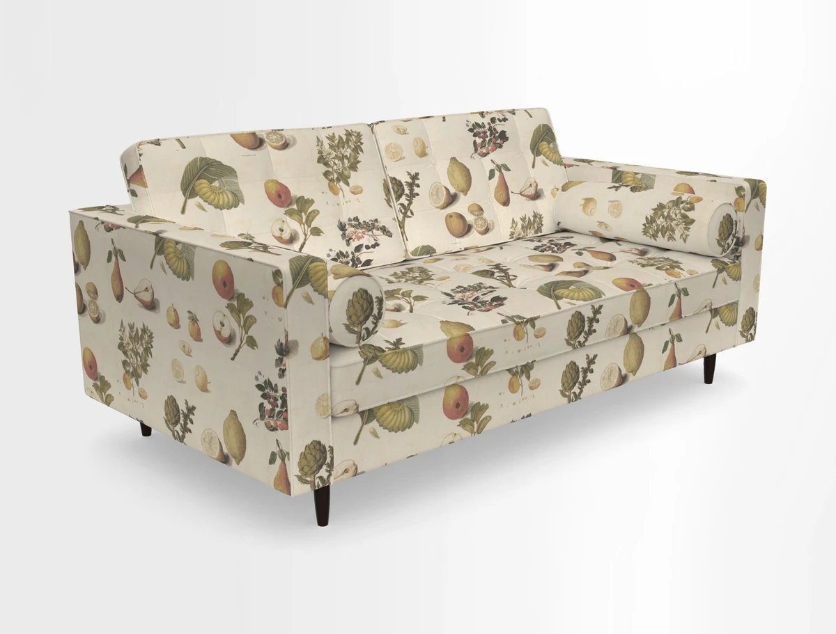 Marylebone 2 Seater Sofa in Clever Tough And Eco Velvet Indigo