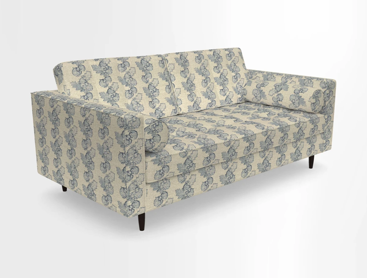 Marylebone 2 Seater Sofa in Clever Tough And Eco Velvet Indigo