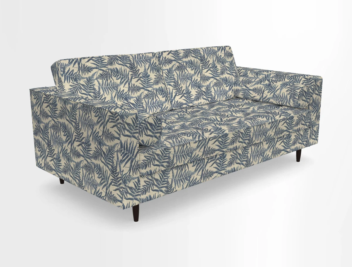 Marylebone 2 Seater Sofa in Clever Tough And Eco Velvet Indigo