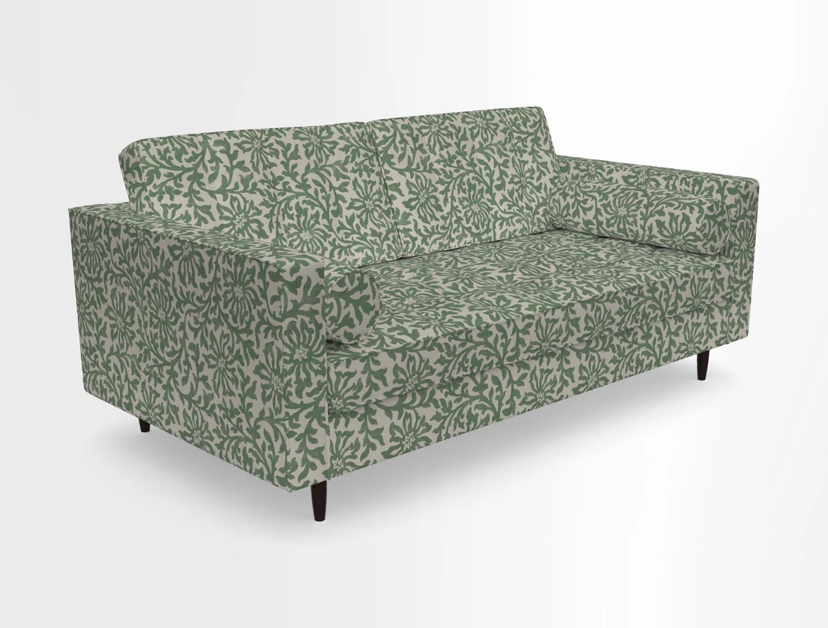 Marylebone 2 Seater Sofa in Clever Tough And Eco Velvet Indigo