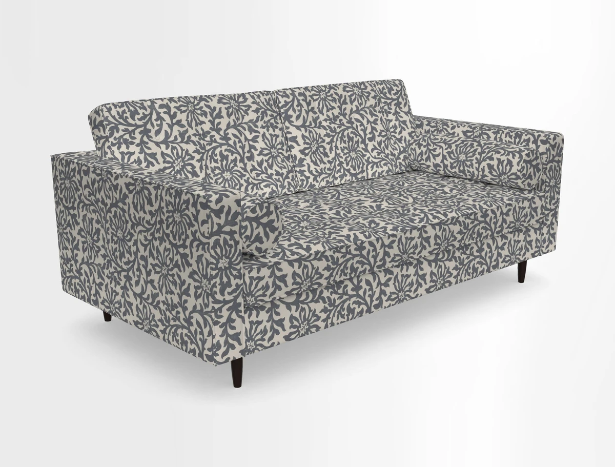 Marylebone 2 Seater Sofa in Clever Tough And Eco Velvet Indigo