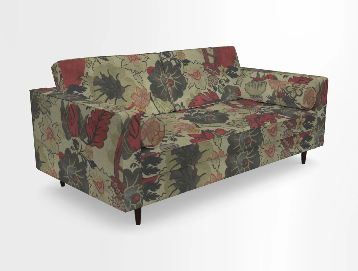 Marylebone 2 Seater Sofa in Clever Tough And Eco Velvet Indigo