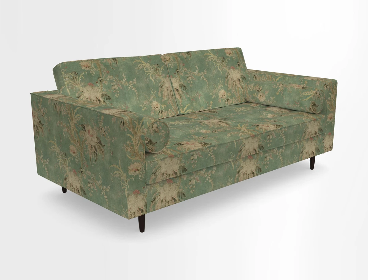 Marylebone 2 Seater Sofa in Clever Tough And Eco Velvet Indigo
