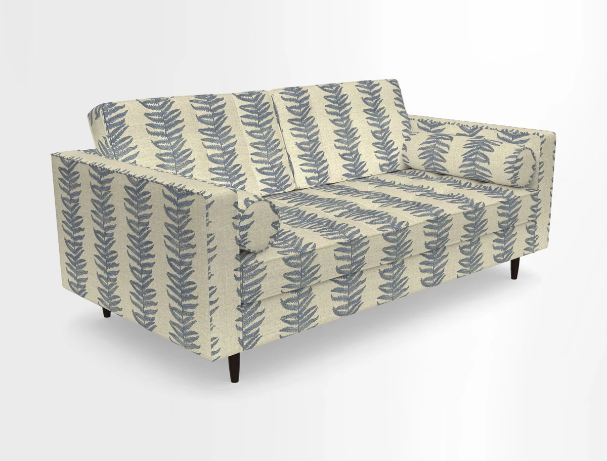 Marylebone 2 Seater Sofa in Clever Tough And Eco Velvet Indigo
