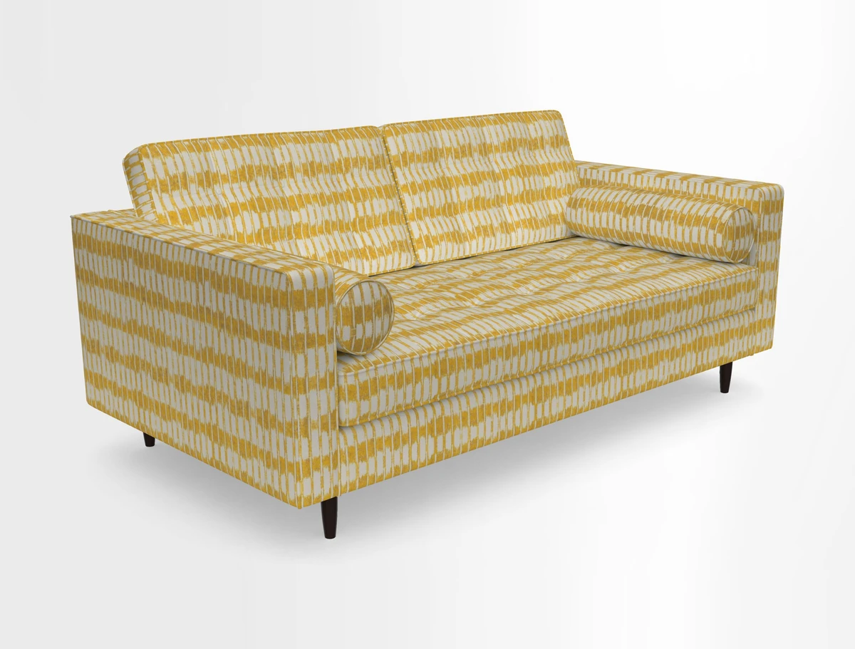 Marylebone 2 Seater Sofa in Clever Tough And Eco Velvet Indigo