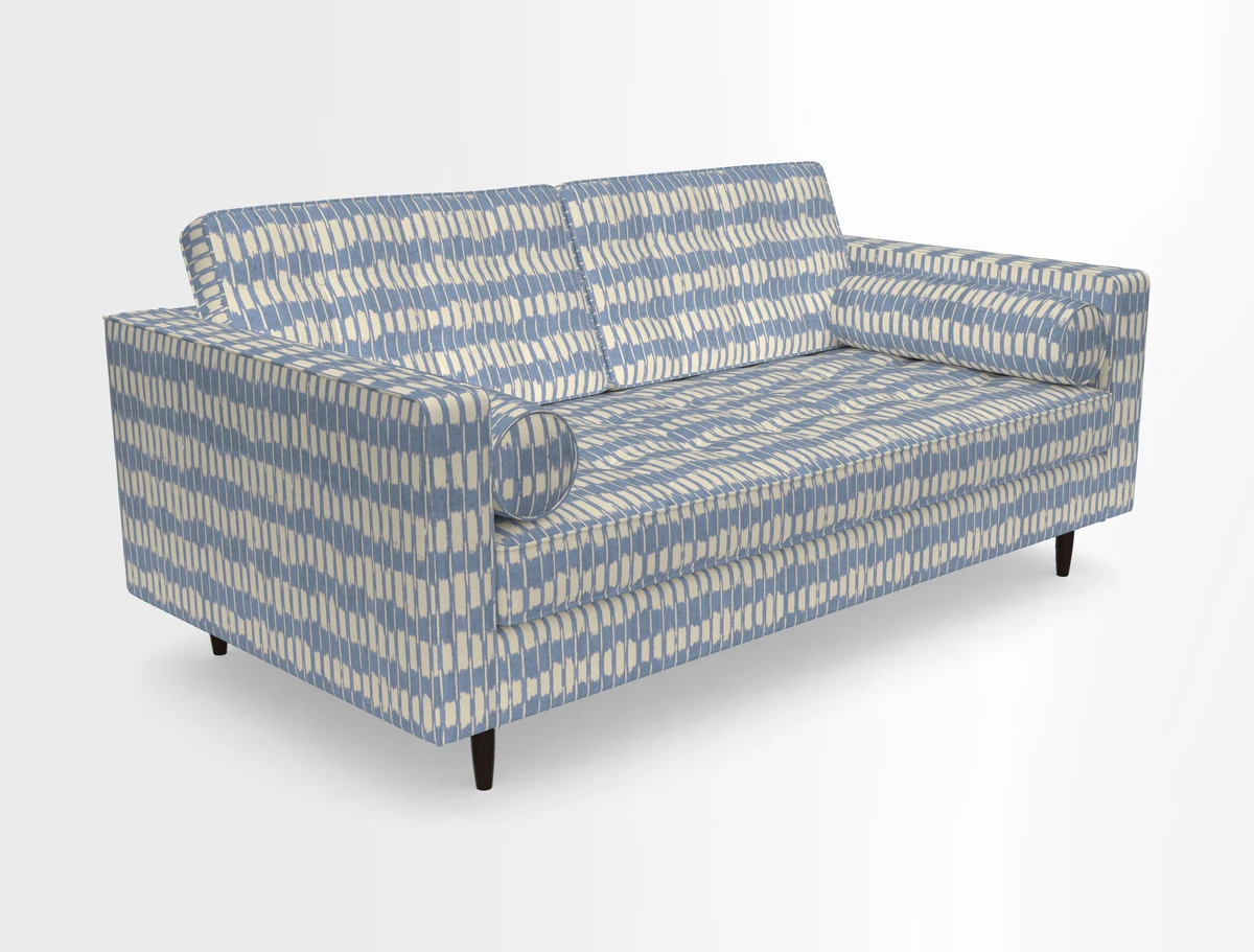 Marylebone 2 Seater Sofa in Clever Tough And Eco Velvet Indigo