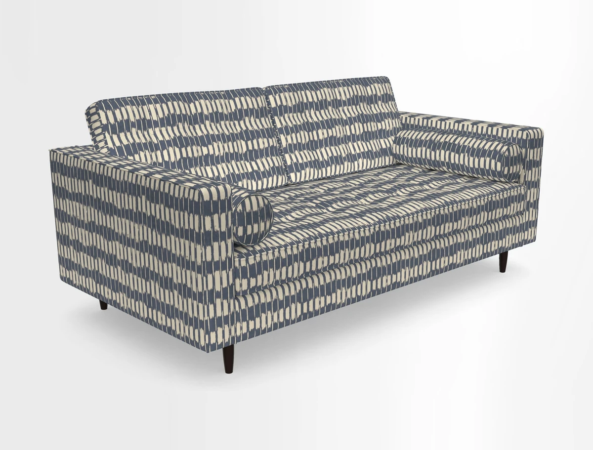 Marylebone 2 Seater Sofa in Clever Tough And Eco Velvet Indigo