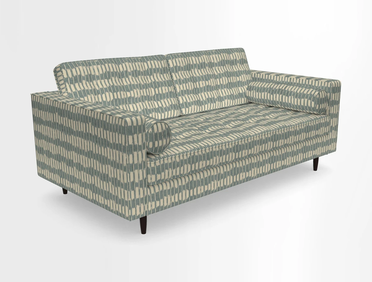 Marylebone 2 Seater Sofa in Clever Tough And Eco Velvet Indigo