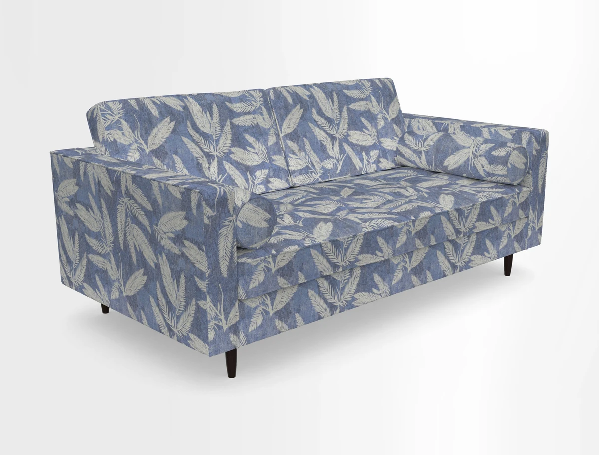 Marylebone 2 Seater Sofa in Clever Tough And Eco Velvet Indigo