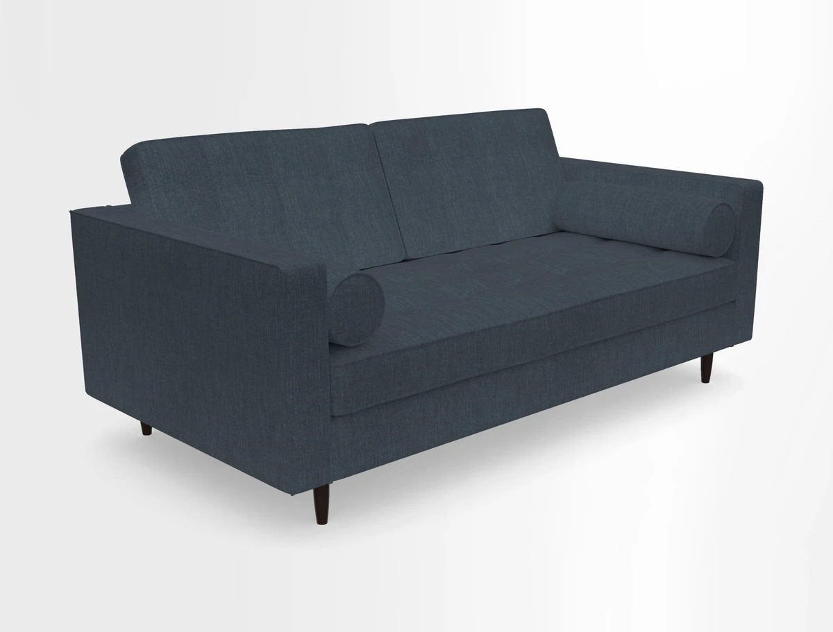 Marylebone 2 Seater Sofa in Clever Tough And Eco Velvet Indigo