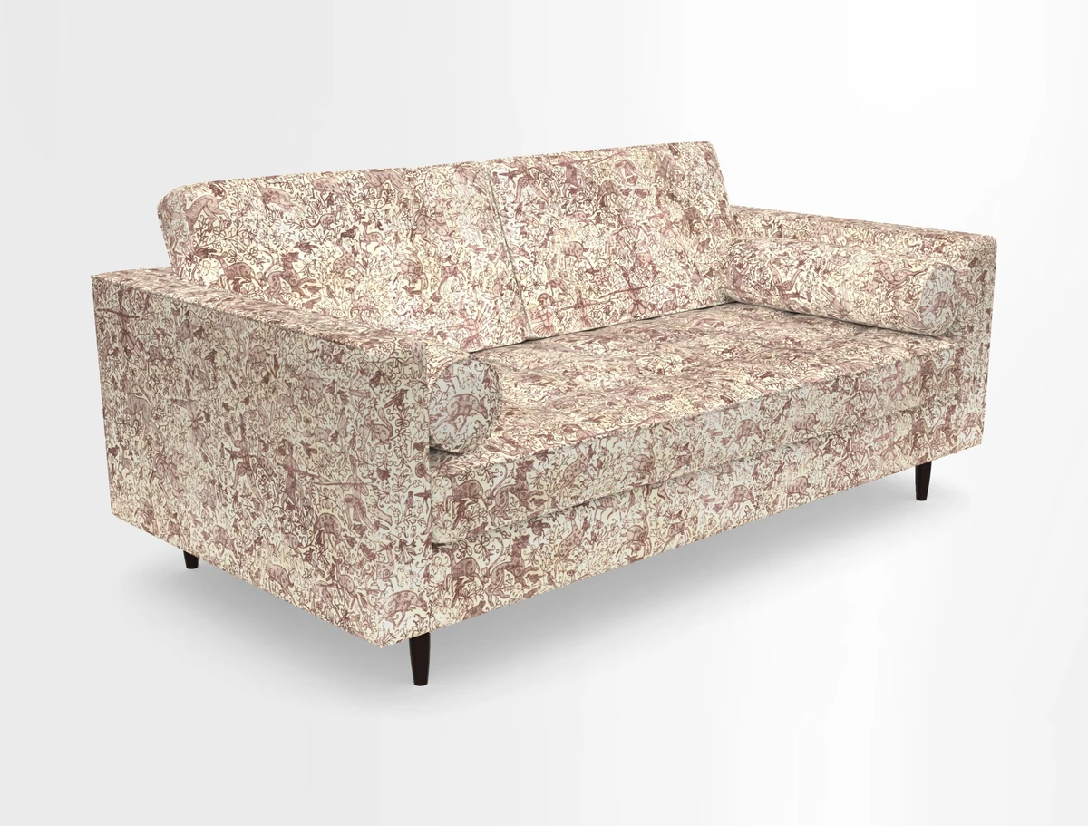 Marylebone 2 Seater Sofa in Clever Tough And Eco Velvet Indigo