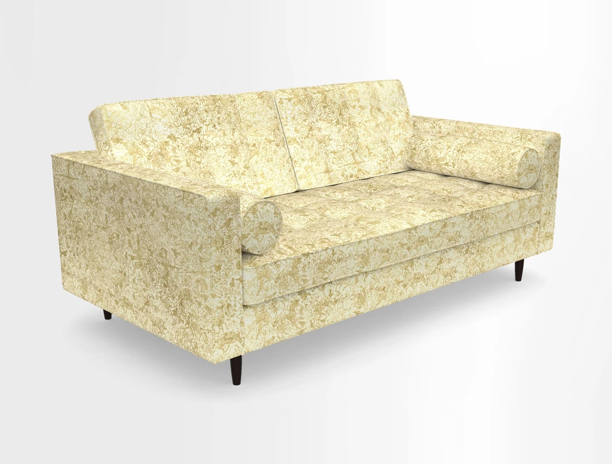 Marylebone 2 Seater Sofa in Clever Tough And Eco Velvet Indigo