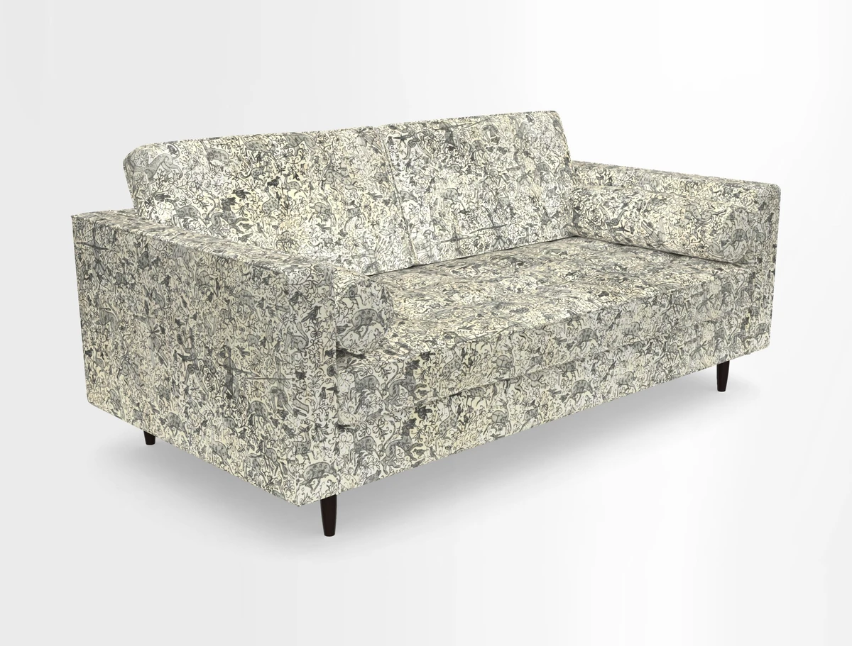 Marylebone 2 Seater Sofa in Clever Tough And Eco Velvet Indigo