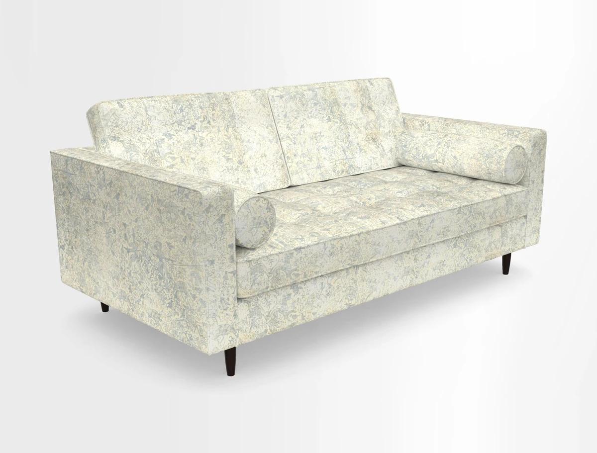 Marylebone 2 Seater Sofa in Clever Tough And Eco Velvet Indigo