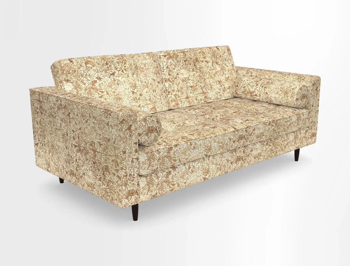 Marylebone 2 Seater Sofa in Clever Tough And Eco Velvet Indigo