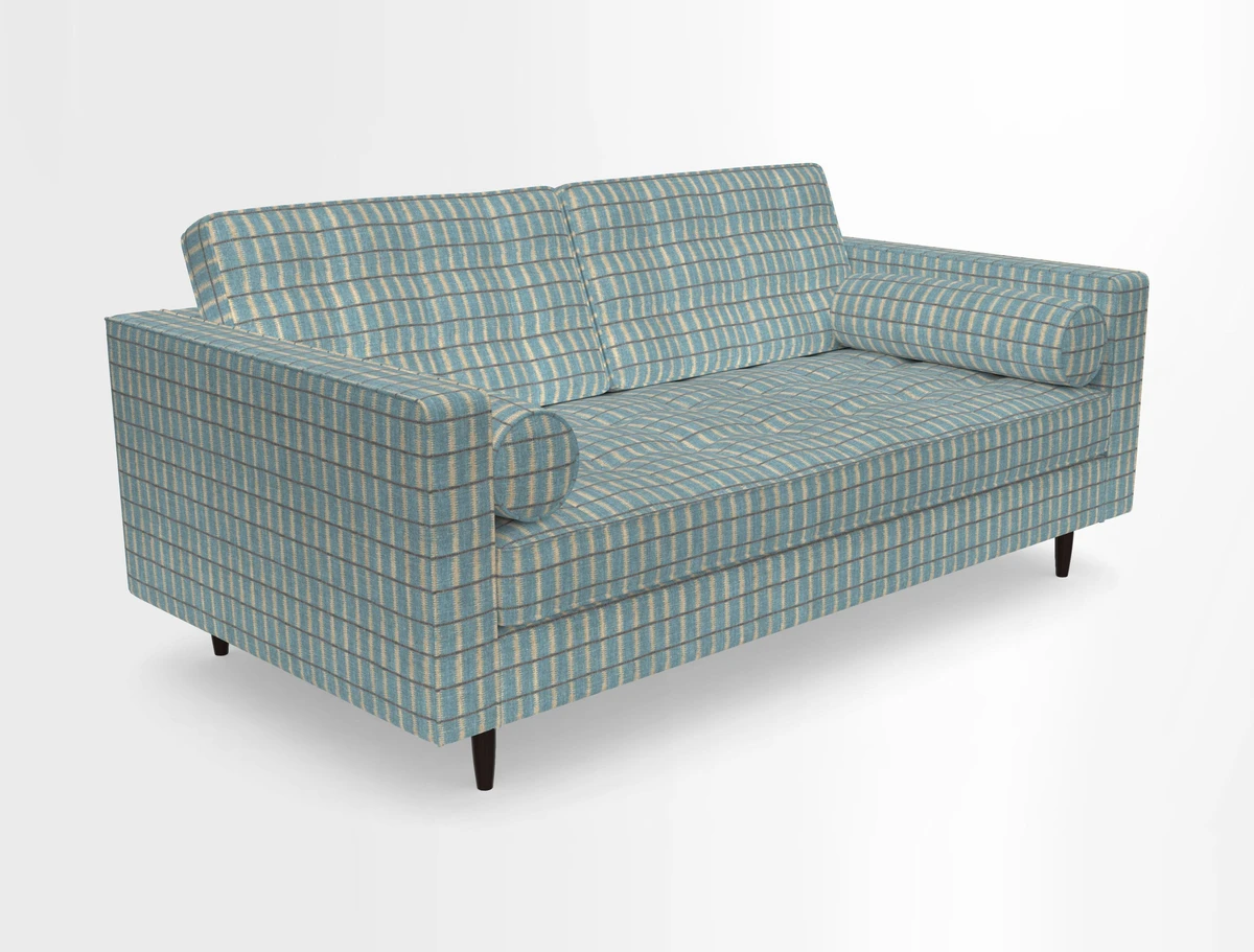 Marylebone 2 Seater Sofa in Clever Tough And Eco Velvet Indigo