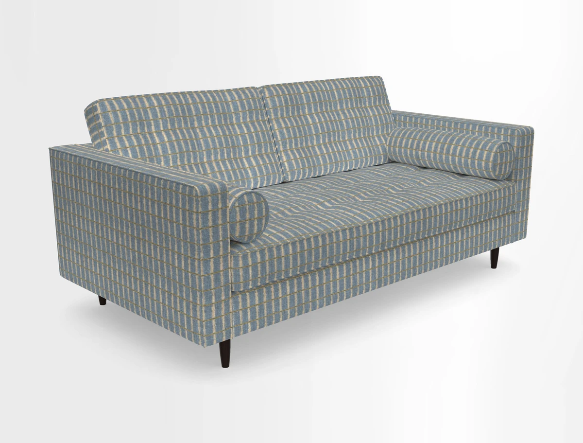 Marylebone 2 Seater Sofa in Clever Tough And Eco Velvet Indigo
