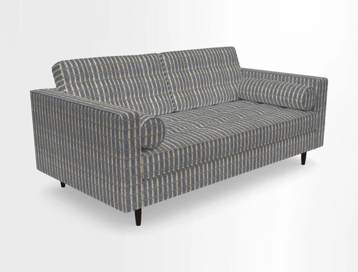 Marylebone 2 Seater Sofa in Clever Tough And Eco Velvet Indigo