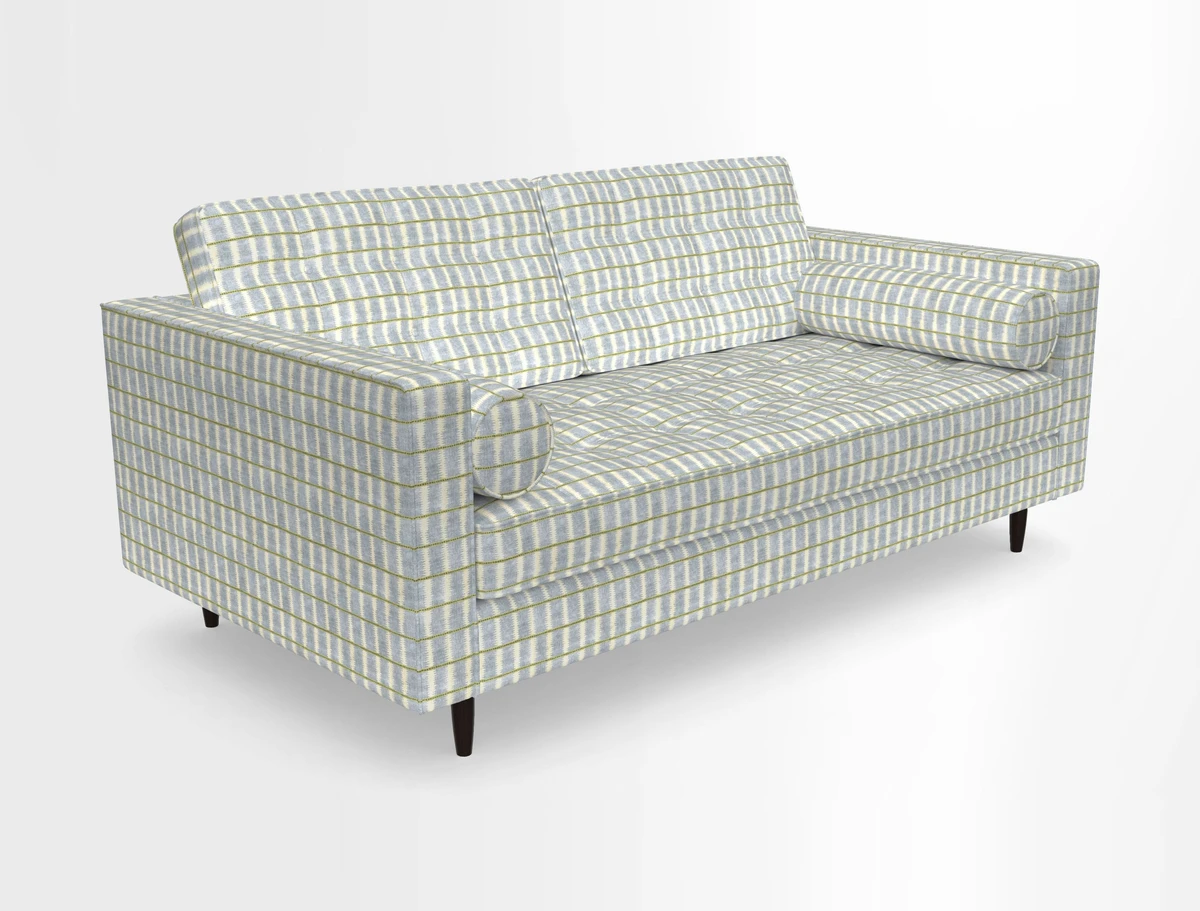 Marylebone 2 Seater Sofa in Clever Tough And Eco Velvet Indigo