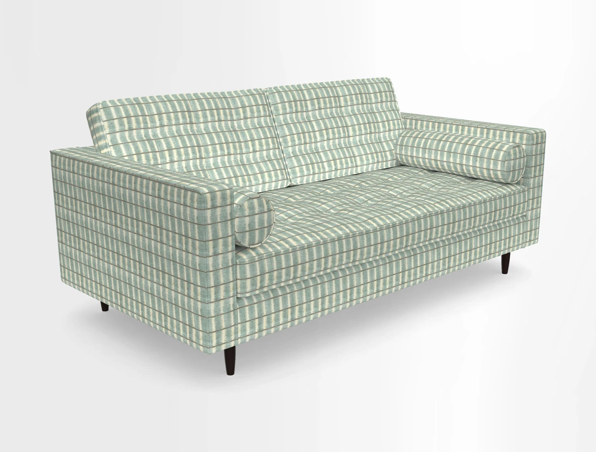 Marylebone 2 Seater Sofa in Clever Tough And Eco Velvet Indigo