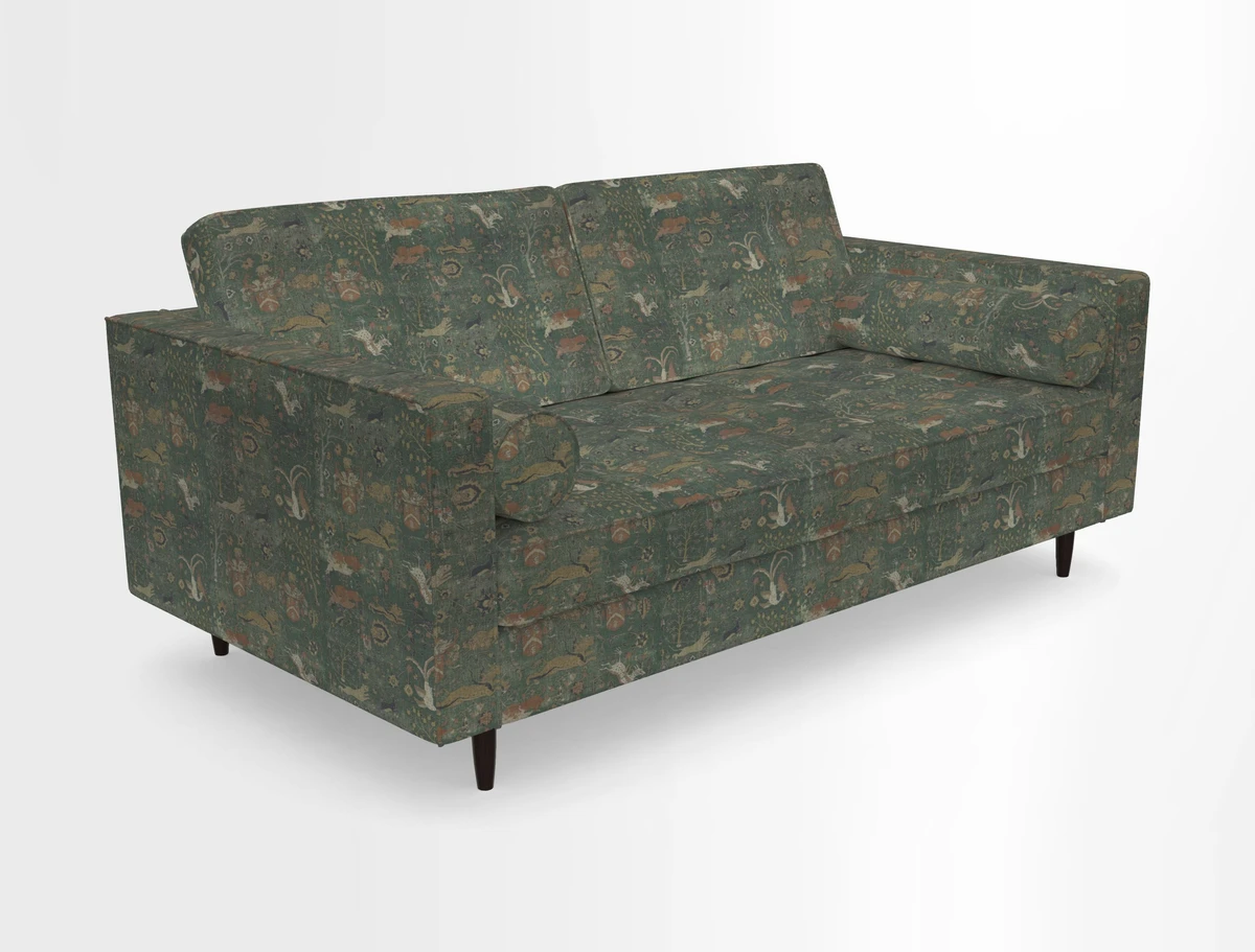 Marylebone 2 Seater Sofa in Clever Tough And Eco Velvet Indigo
