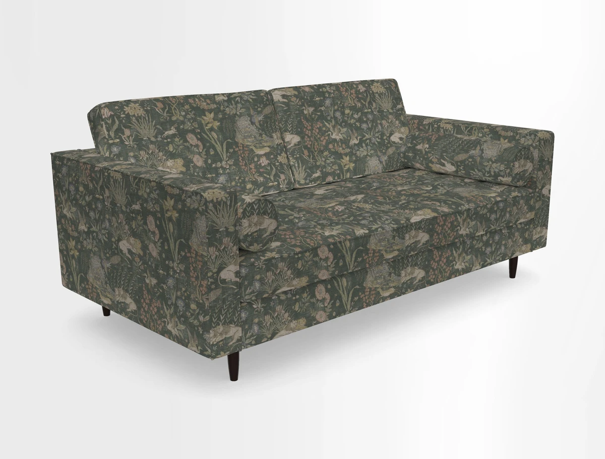 Marylebone 2 Seater Sofa in Clever Tough And Eco Velvet Indigo
