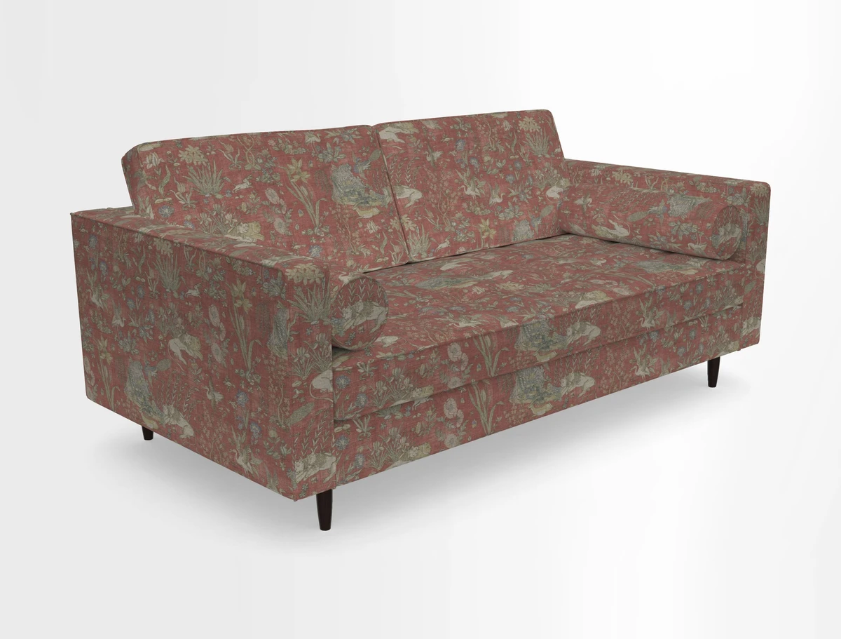 Marylebone 2 Seater Sofa in Clever Tough And Eco Velvet Indigo