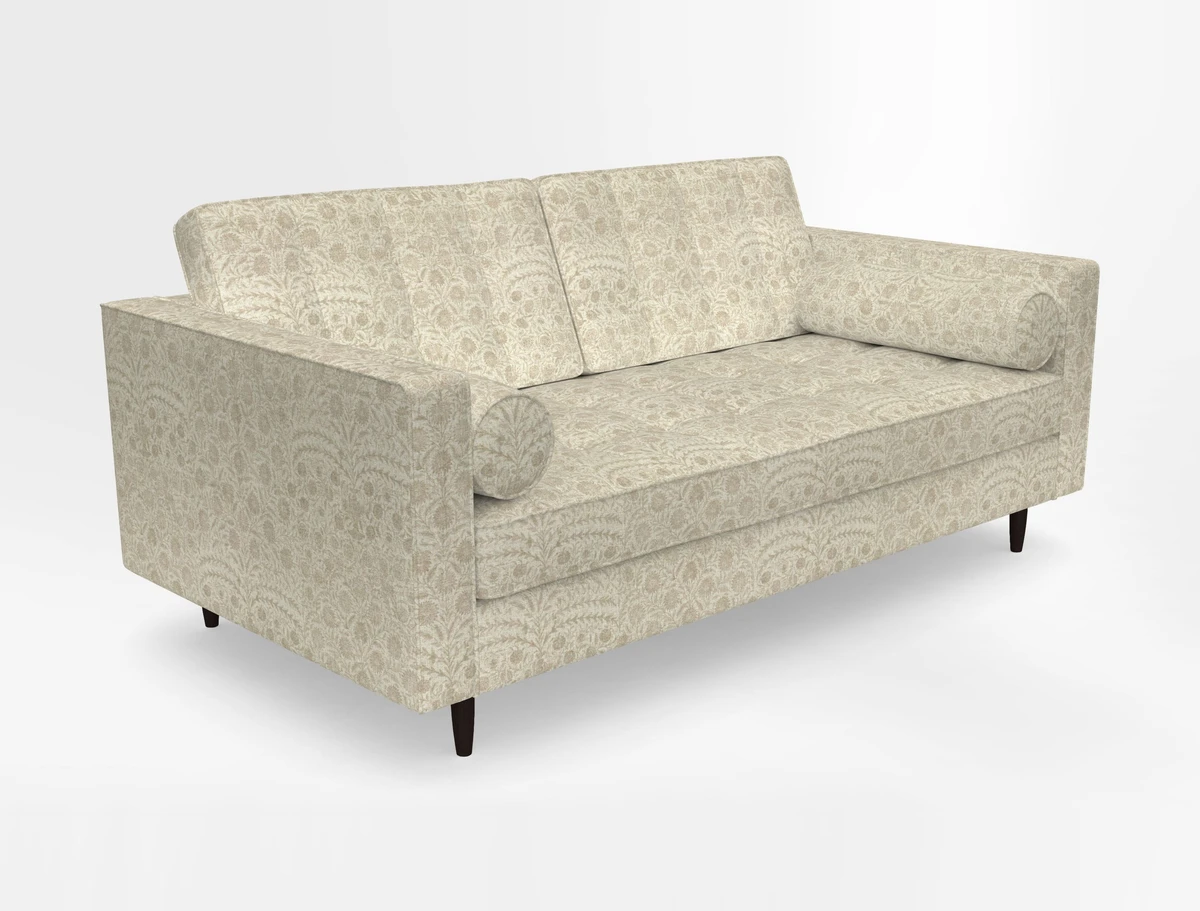 Marylebone 2 Seater Sofa in Clever Tough And Eco Velvet Indigo