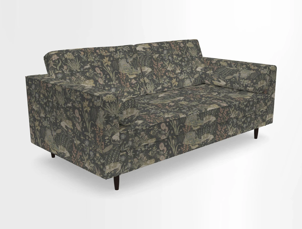 Marylebone 2 Seater Sofa in Clever Tough And Eco Velvet Indigo