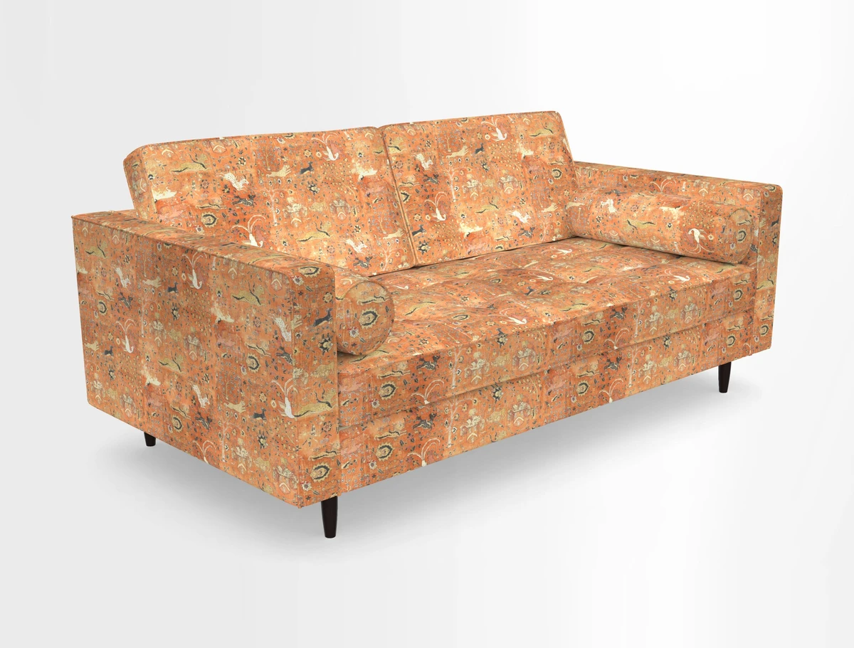 Marylebone 2 Seater Sofa in Clever Tough And Eco Velvet Indigo